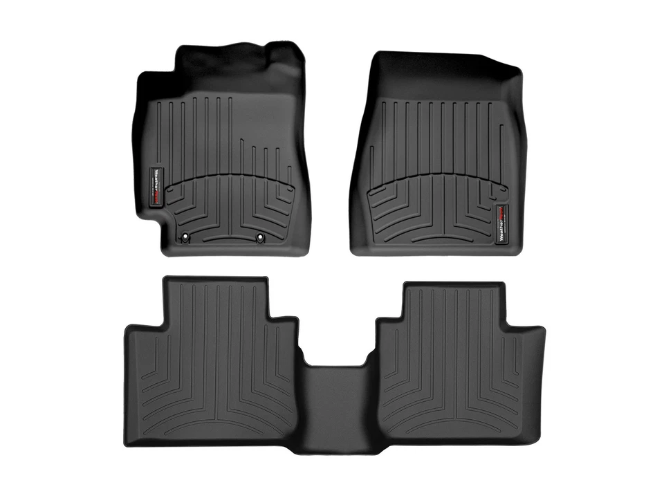 WeatherTech FloorLiner 适用于 2002 - 2006 年丰田凯美瑞 - 第一排和第二排,黑色 — 第 1/4 张图片
