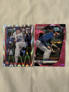 Panini Prizm Matt Shaw Pink Ice Prizm #155 2025 + cromo #229 Raywave radiocontrol - Imagen 1 de 2