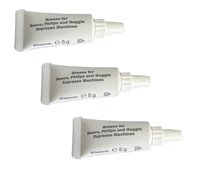 3x Philips Saeco Schmierfett Kaffeevollautomat Brühgruppe Silikonfett-HD5061-15g