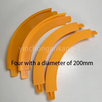 4 Pack Die Cast Hot Wheels Compatible 90 Degree High Bank Turn Curve Corner - Image 1 of 4