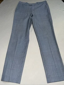 Banana Republic Standard Fit Men’s Dress Pants 33x34 Blue Guabello -4812 - Picture 1 of 16