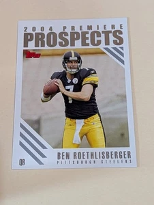 2004 Topps Premiere Prospects Ben Roethlisberger Rookie Card #PP1 Steelers RC - Picture 1 of 3