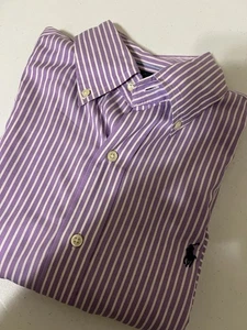 Ralph Lauren Men's Classic Fit Purple/White Long Sleeve Button Down Shirt Sz S - Picture 1 of 7