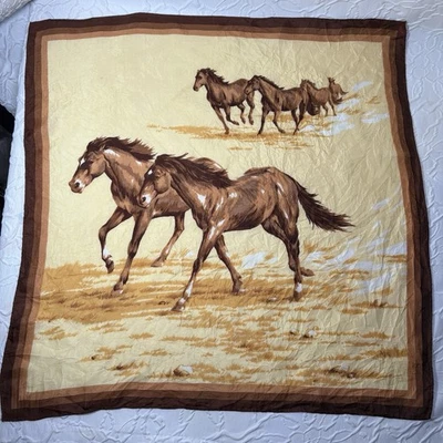 "Bufanda vintage Wild Horses 22""" Foto 1 de 4