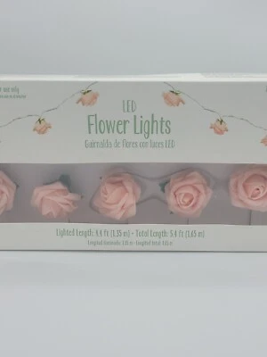 10 LED Rose Flower Lights String Fairy Wedding Christmas Party Garden Decor US - Image 1 of 4