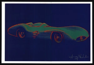 Hand Signed by Andy Warhol, “Cars” (Green Race Car), Print, 1986. With COA. - Picture 1 of 5