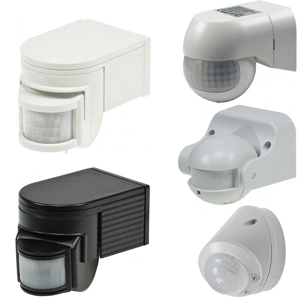 CHILITEC Bewegungsmelder Außen Bewegungs Melder Aufputz weiß schwarz 2- 3-Draht LED