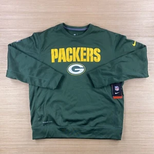Nike NFL on field sweater mens large green bay packers sweatshirt pullover sport - Picture 1 of 13