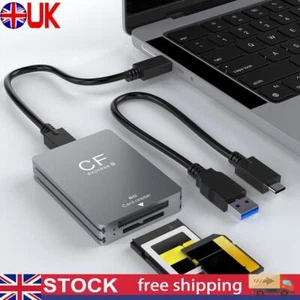 2 in 1 CFexpress Type B SD Card Reader USB 3.2 10Gbps Dual-Slot for SLR - Picture 1 of 12