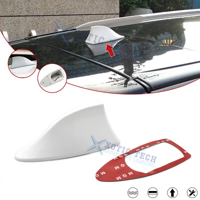 Antena de techo de coche con aleta de tiburón para Dodge Dart cubierta de señal de radio FM/AM blanca Foto 1 de 4