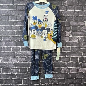 Disney Mickey Large 10/12 Mouse & Friends Hanukkah pajamas Snug Fit - Picture 1 of 16