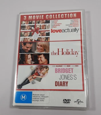 Love Actually + The Holiday + Bridget Jones's Diary PAL Movie DVD R4 NEW SEALED - image 1 of 3