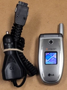 LG L1400i - Silver and Gray ( Cingular / AT&T ) Super Rare Flip Phone - READ - Picture 1 of 8