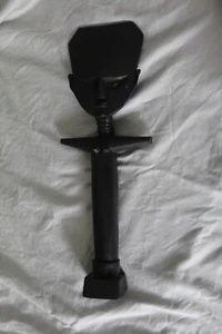 Vintage Ghana Göttin Statue 18" Afrika schwarz Holz 80er - Bild 1 von 5