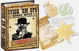 Stick 'Em Ups Cowboy Western Bankräuber Haftscheine UPG NEU versiegelt - Bild 1 von 1