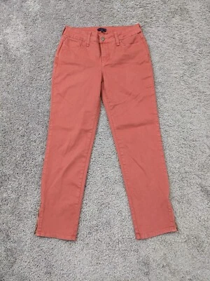 Pantalones de mezclilla NYDJ para mujer talla 2 naranja con cremallera al tobillo recortados hechos en EE. UU. Foto 1 de 4
