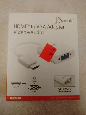 j5create HDMI™ to VGA Adapter - Image 1 of 2