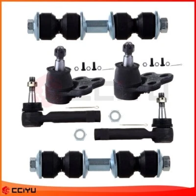 Set Of 6 For 2004-2007 Chevrolet Monte Carlo Front Lower Tie Rods End Ball Joint Foto 1 de 4
