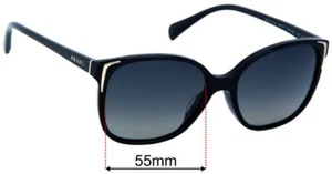 Lentes de repuesto para gafas de sol SFx para Prada SPR01O-A - 55 mm de ancho - Imagen 1 de 26