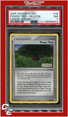 EX Legend Maker 76 Power Tree Reverse Foil PSA 7 - Image 1 of 2