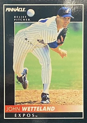 1992 Pinnacle #461 John Wetteland Montreal Expos Baseball Card - Image 1 of 2