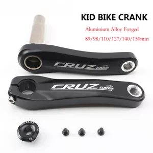 MTB Child Bike Crank 89/98/110/127/140/150mm Kid's Folding Bicycle Crankset BB - Picture 1 of 33
