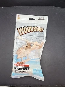 Woodshop Build and Play HELICOPTER Kids Wooden Toy Craft Easy Assembly, NEW - Picture 1 of 6