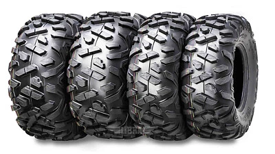 Set 4 WANDA 25x8-12 ATV Tires 25"  25x8x12 25x10-12 25x10x12 6ply BIG HORN Style - Image 1 of 4