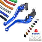 Blue Short CNC Brake and Clutch Levers For Suzuki-6 Colour Options BUILT IN UK