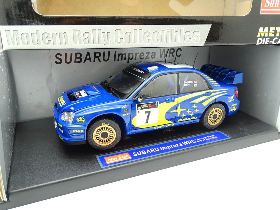 Sun Star 1/18 - Subaru Impreza WRC Cipro Rallye 2003 Solberg - Immagine 1 di 1