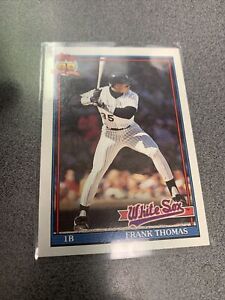 1991 Topps Chicago White Sox Baseball Card #79 Frank Thomas