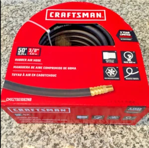 Craftsman 50-ft L x 3/8-in. Dia. Rubber Air Hose - Picture 1 of 4