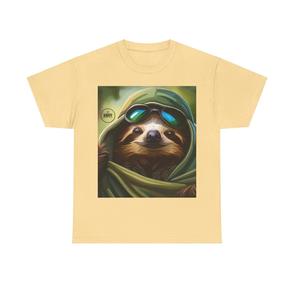 Rainforest Army Preguiça Unissex Algodão Pesado 100 Bradypus Pygmaeus ao vivo hoje - Imagem 1 de 1