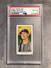 BOBBY WITT JR. 2020 Topps T 206 Wave 3 SSP “Carolina Brights” Variant PSA 10