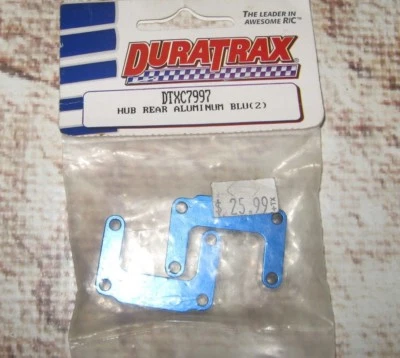 VINTAGE DURATRAX REAR ALUM HUBS BLUE CNC RC DTXC7997 - Image 1 of 2