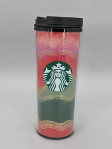 Taza de viaje de café Starbucks Festive Merry & Bright vaso tapa giratoria 16 oz - Imagen 1 de 11