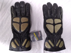 NOS Teknic Lightning Gloves Large Black/Carbon Fiber Motorcycle Dirt SS8123 - Bild 1 von 4