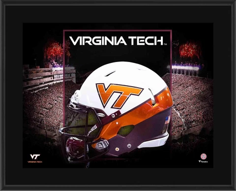 Virginia Tech Hokies 10.5" x 13"Effect Alternate Helmet Plaque Cover