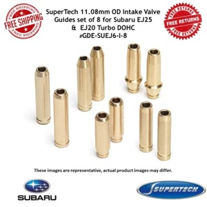 SuperTech 11.08mm OD Intake Valve Guides set of 8 for EJ25 & EJ20 Turbo DOHC - Picture 1 of 6