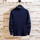 Comfy Fashion Daily Knitted Sweaters Knitwear Tops High Collar Solid Color