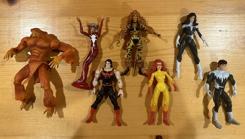 FIRESTAR 1998 ToyFare Exclusive 5" Action Figure ToyBiz Marvel X-Men lot of 7 Cover