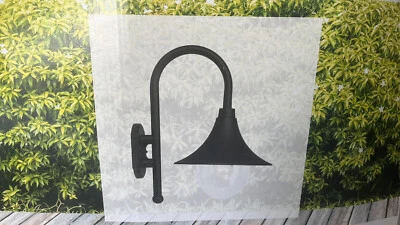 Außenleuchte Außenlampe Antik Landhaus Wandleuchte Wandlampe schwarz E27 LED - Bild 1 von 3