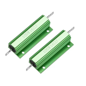 Aluminiumgehäuse Widerstand 100W 16 Ohm drahtgewickelt grüne LED Ersatzwandler - Bild 1 von 4