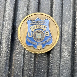 ATF Explosives Enforcement Treasury Department Challenge Coin - Picture 1 of 4