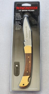 Navaja de bolsillo Winchester 3,5 pulgadas con bolsa 22-41322 nueva en embalaje original Foto 1 de 2