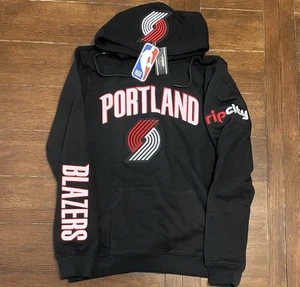 Men’s Pro Standard Size M Portland Trailblazers Black Embroidered Hoodie NWT NBA - Picture 1 of 5