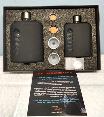 Juego de frascos de vidrio Le'Raze Decor - Frasco de cadera resistente con sello de corcho y silicona Foto 1 de 4