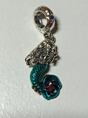 Pandora Disney Arielle die Meerjungfrau Charm-Anhänger Sterling-Silber 792695C01 - Bild 1 von 4