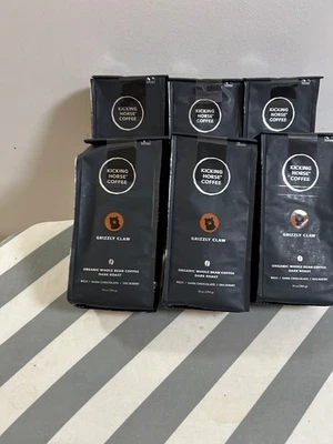 BRANDED 6 Kicking Horse Coffee, Grizzly Claw, Dark Roast, whole bean 10 Oz -11/30/25