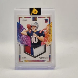 2024 Impeccable Football Drake Maye RC Extravagance /49 Patriots Rookie Patch - Picture 1 of 4